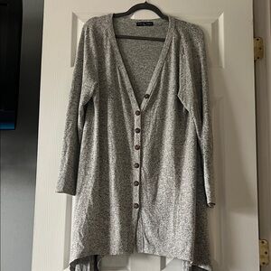 Kim & Cami Heather Gray Women's Cardigan